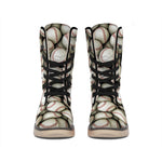 Baseballs 3D Print Winter Boots