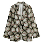Baseballs 3D Print Women's Blazer