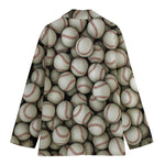 Baseballs 3D Print Women's Blazer