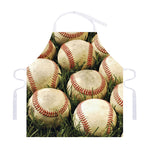 Baseballs On Field Print Adjustable Apron