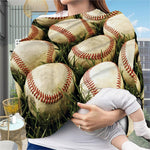 Baseballs On Field Print Baby Seat Cover