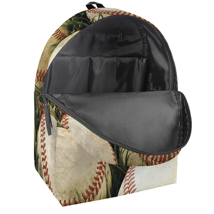 Baseballs On Field Print Backpack
