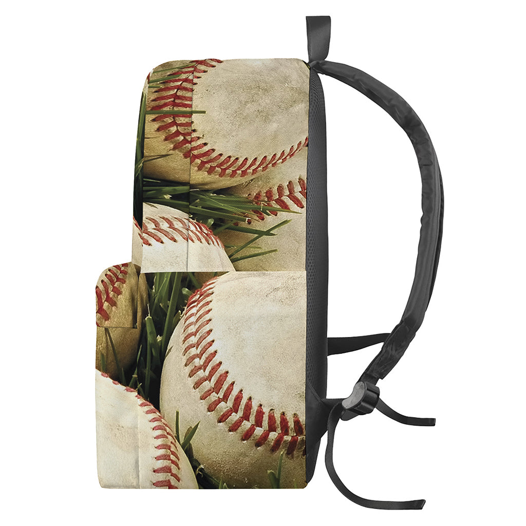 Baseballs On Field Print Backpack