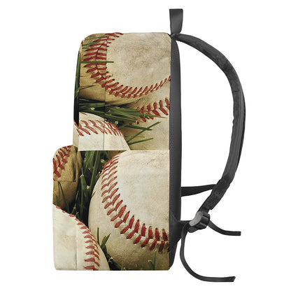 Baseballs On Field Print Backpack