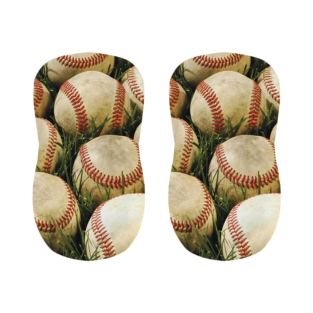 Baseballs On Field Print Bar Stool Covers
