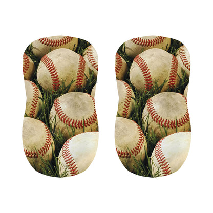 Baseballs On Field Print Bar Stool Covers