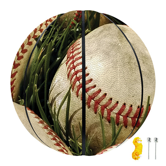 Baseballs On Field Print Basketball