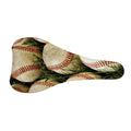 Baseballs On Field Print Bicycle Seat Cover