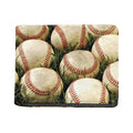 Baseballs On Field Print Bifold Wallet