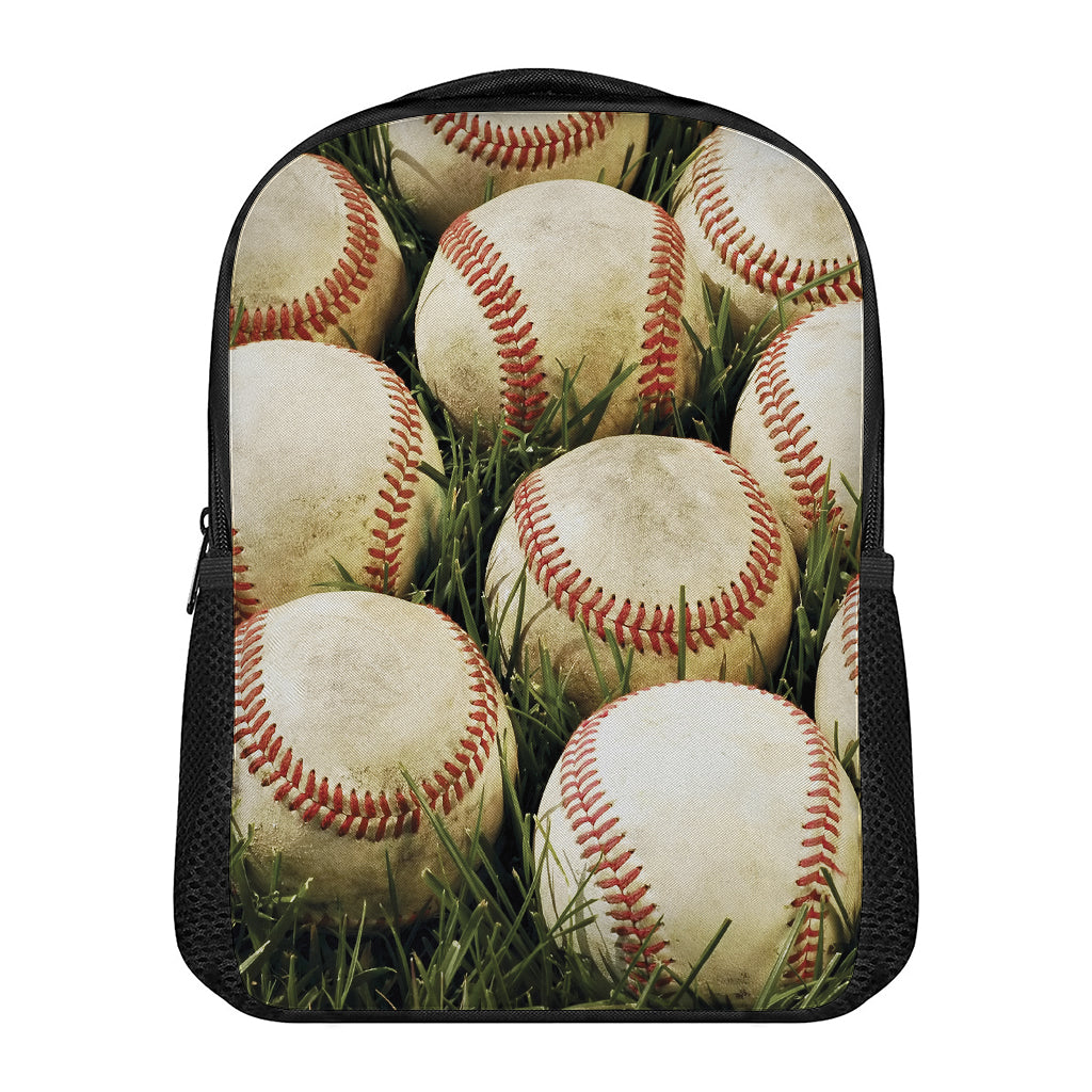 Baseballs On Field Print Casual Backpack