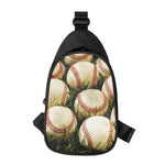 Baseballs On Field Print Chest Bag