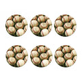 Baseballs On Field Print Coaster Set