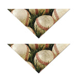 Baseballs On Field Print Dog Bandana