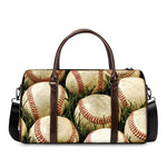 Baseballs On Field Print Duffle Bag