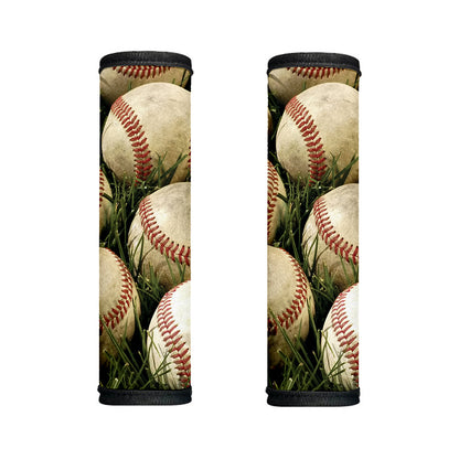Baseballs On Field Print Handle Covers