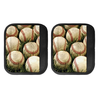 Baseballs On Field Print Handle Covers