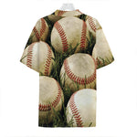 Baseballs On Field Print Hawaiian Shirt