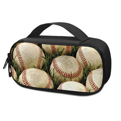 Baseballs On Field Print Insulin Cooler Travel Case
