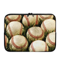 Baseballs On Field Print Laptop Sleeve