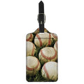 Baseballs On Field Print Luggage Tag