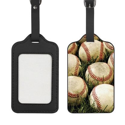 Baseballs On Field Print Luggage Tag