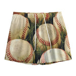 Baseballs On Field Print Mesh Shorts