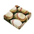 Baseballs On Field Print Outdoor Seat Cushion Cover