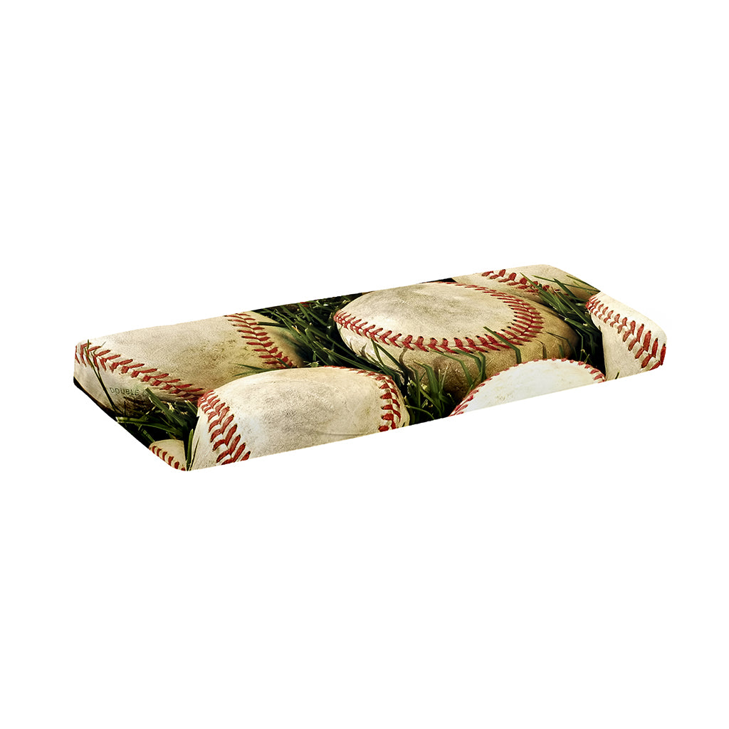Baseballs On Field Print Piano Keyboard Cover
