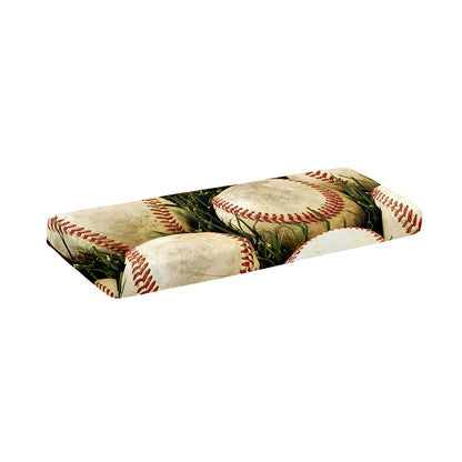 Baseballs On Field Print Piano Keyboard Cover