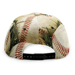 Baseballs On Field Print Snapback Cap
