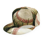 Baseballs On Field Print Snapback Cap