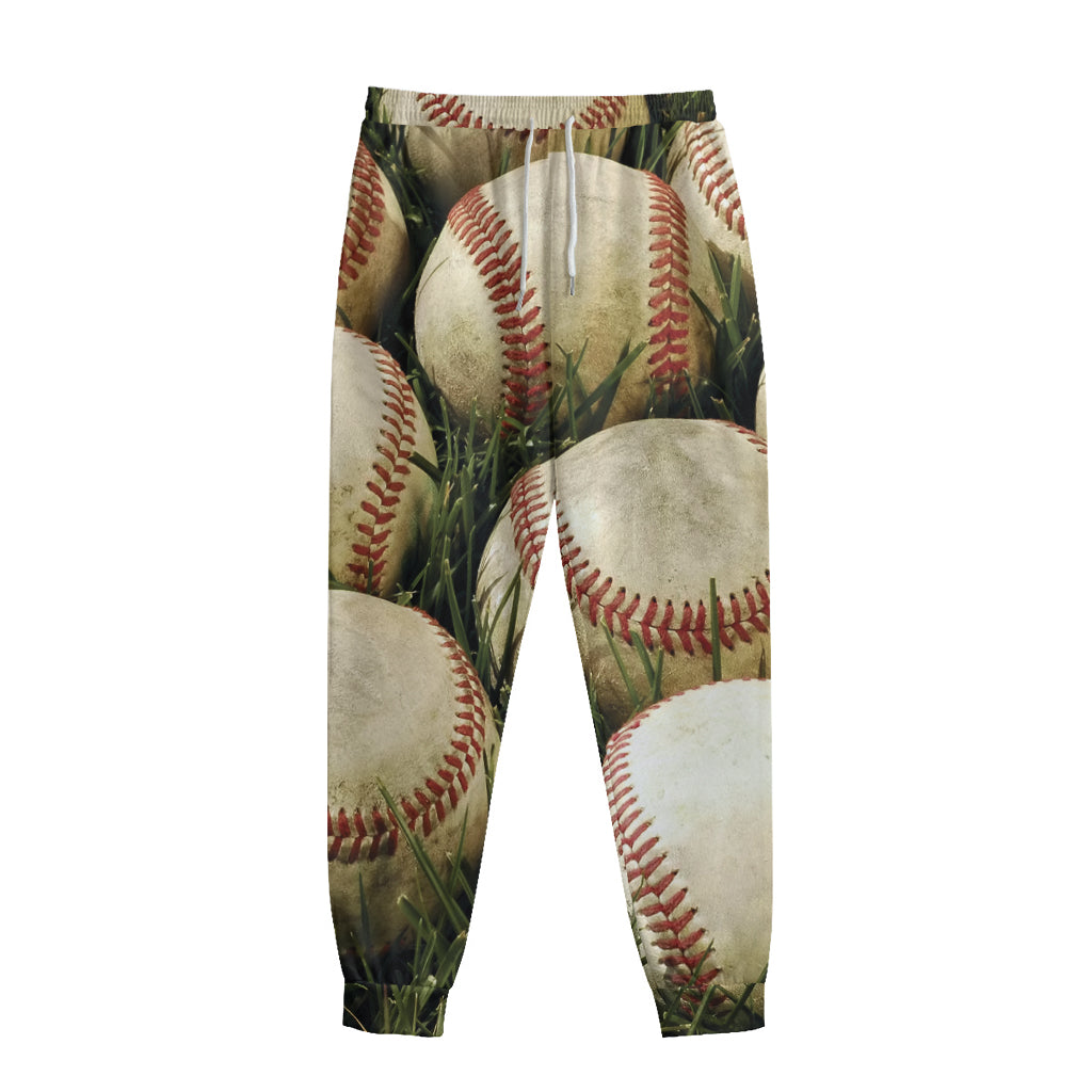 Baseballs On Field Print Sweatpants