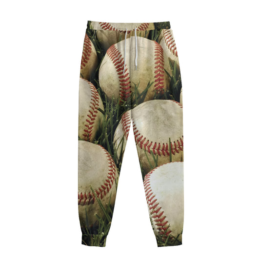 Baseballs On Field Print Sweatpants