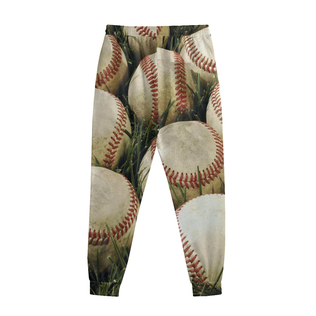 Baseballs On Field Print Sweatpants
