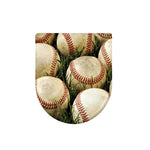 Baseballs On Field Print Toilet Lid Cover
