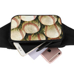 Baseballs On Field Print Waist Bag