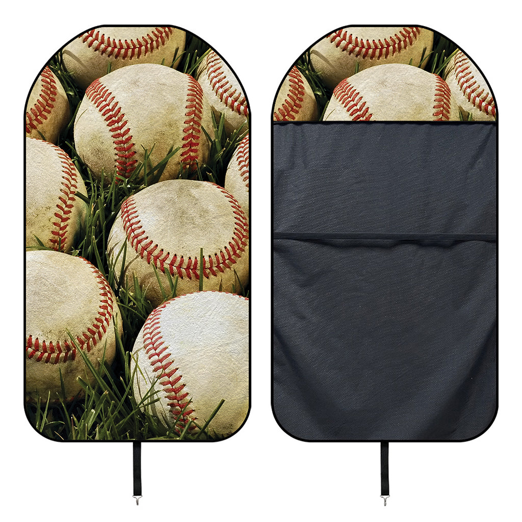 Baseballs On Field Print Waterproof Car Seat Cover