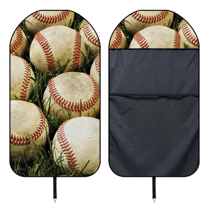 Baseballs On Field Print Waterproof Car Seat Cover