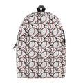 Baseballs Pattern Print School Backpack