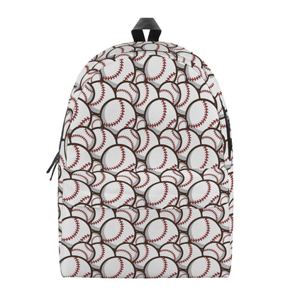 Baseballs Pattern Print Backpack