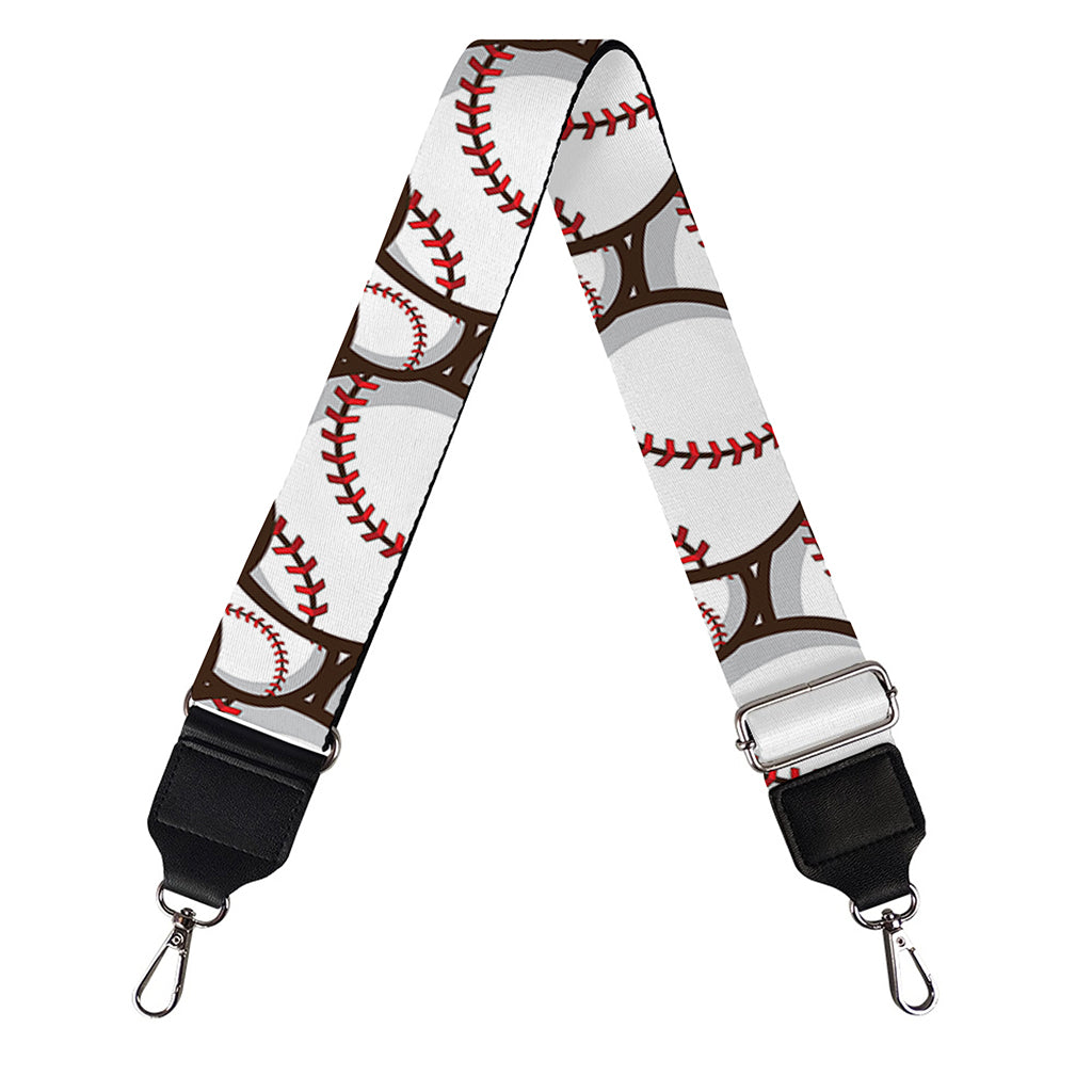 Baseballs Pattern Print Bag Strap