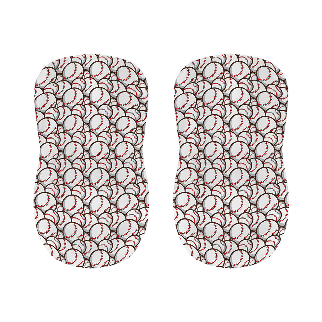 Baseballs Pattern Print Bar Stool Covers