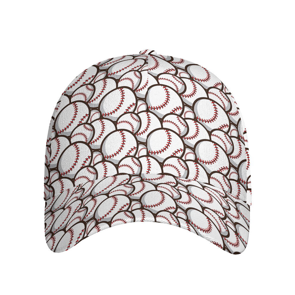 Baseballs Pattern Print Baseball Cap