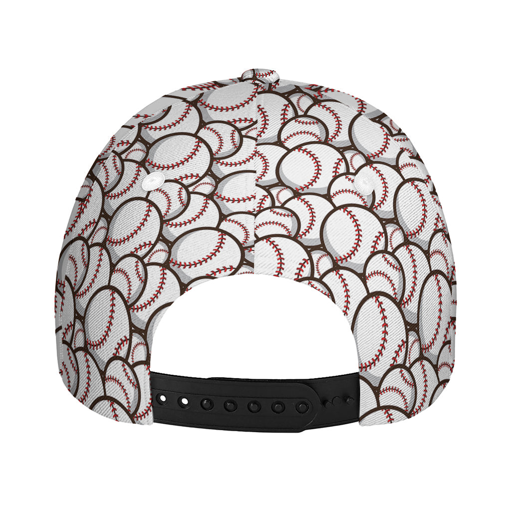 Baseballs Pattern Print Baseball Cap