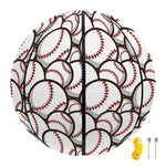 Baseballs Pattern Print Basketball