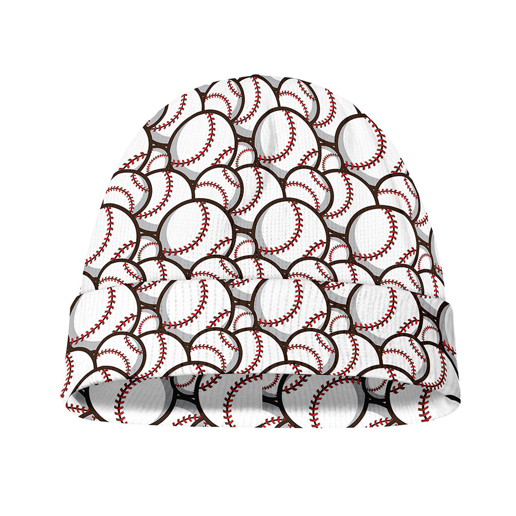 Baseballs Pattern Print Beanie