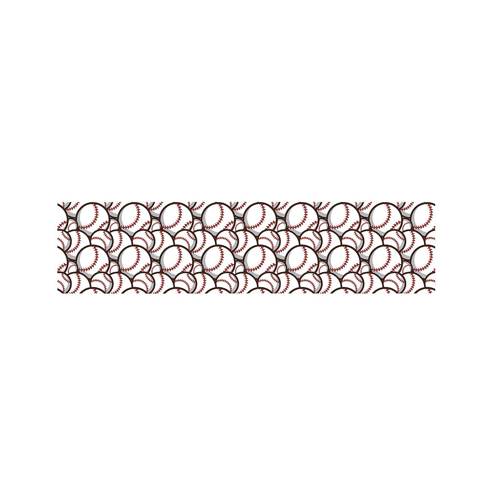 Baseballs Pattern Print Bed Runner