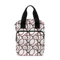 Baseballs Pattern Print Bible Tote Bag