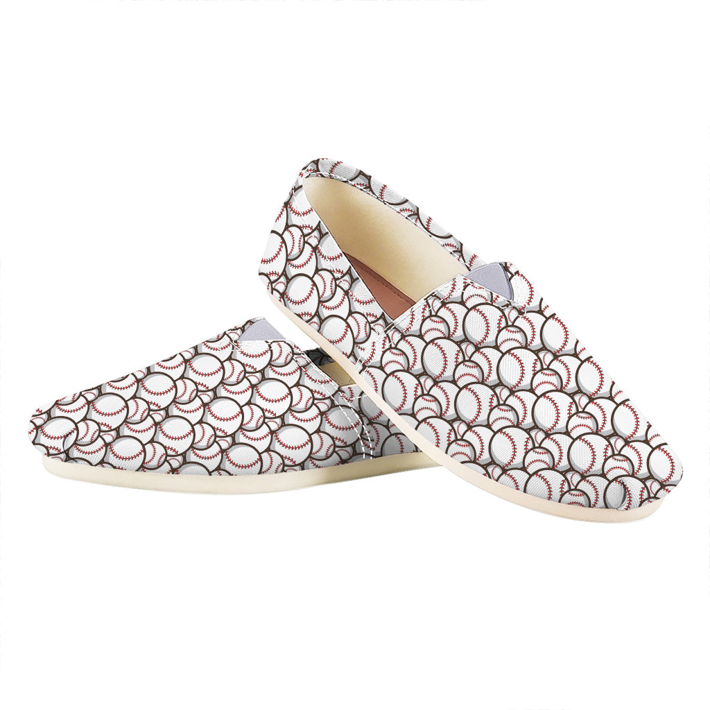 Baseballs Pattern Print Casual Shoes