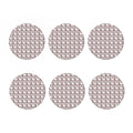 Baseballs Pattern Print Coaster Set